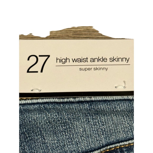 NWT 7 For All Mankind High Waist Ankle Skinny Jeans Blue Women's Size 27 - Picture 7 of 8